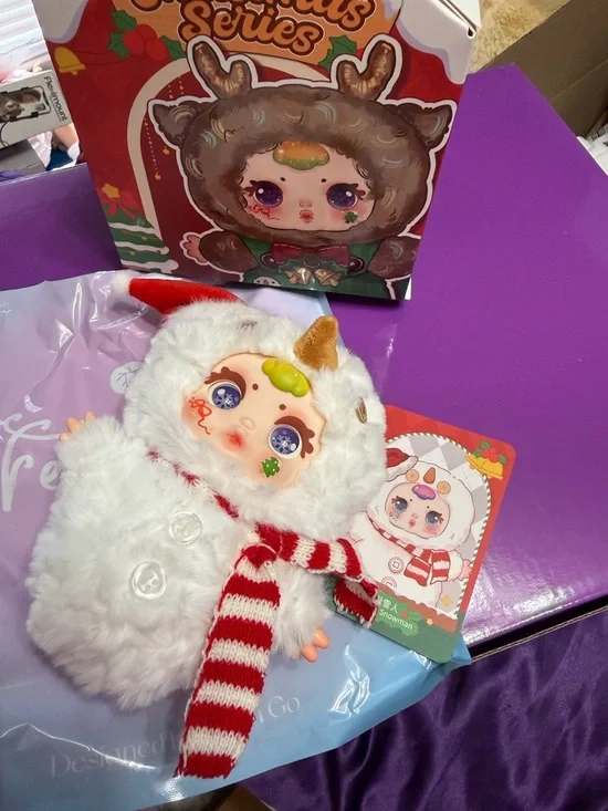 Christmas Series of Ornament Plush Dolls with Collector Cards - Picture 3 of 6